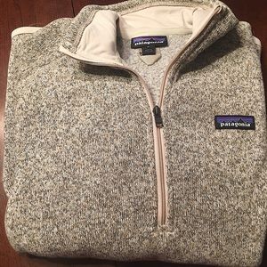 Patagonia Pullover Tan half zipper